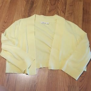 Yellow Crop Cardigan